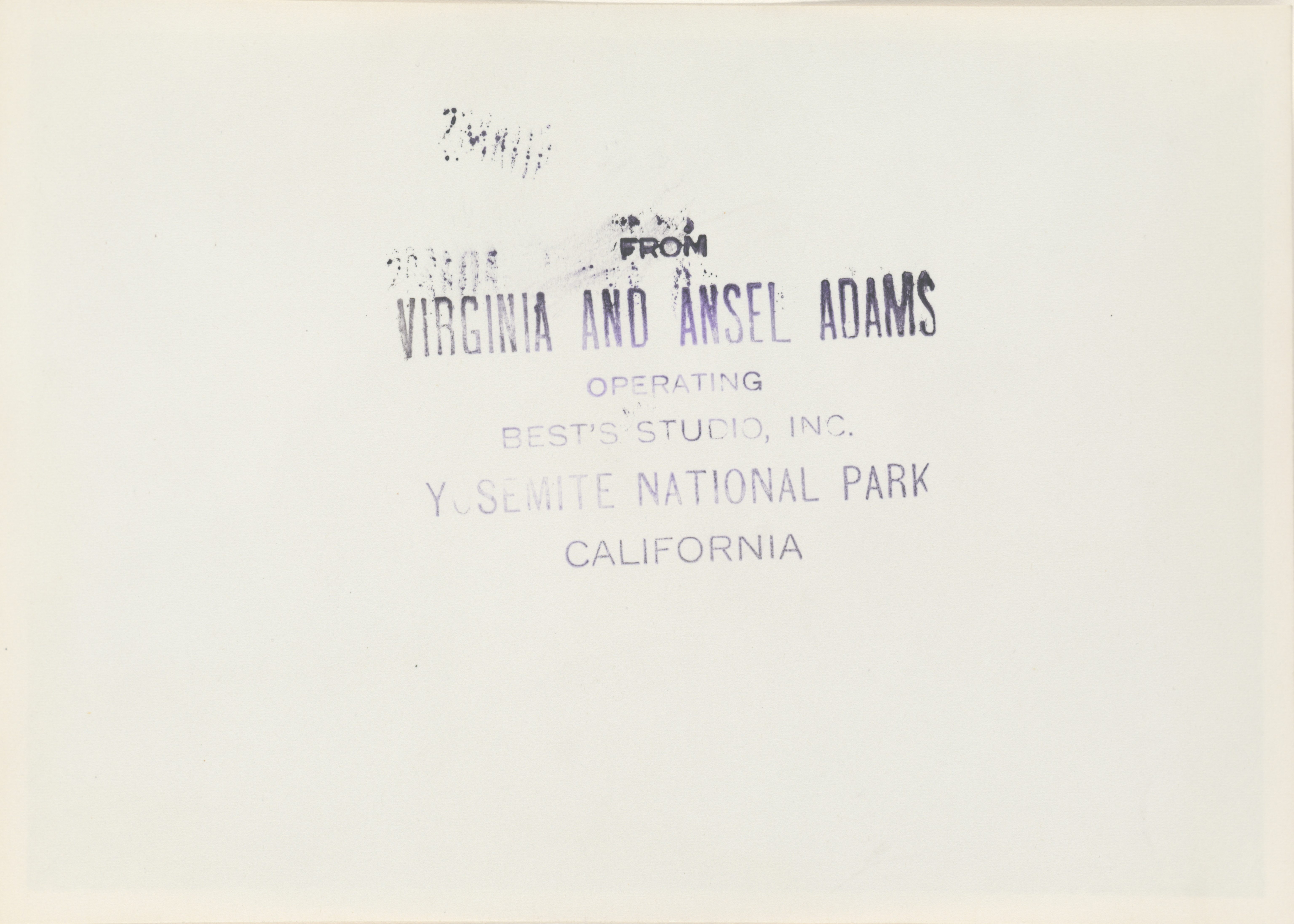 Verso — El Capitan from Inspiration Point