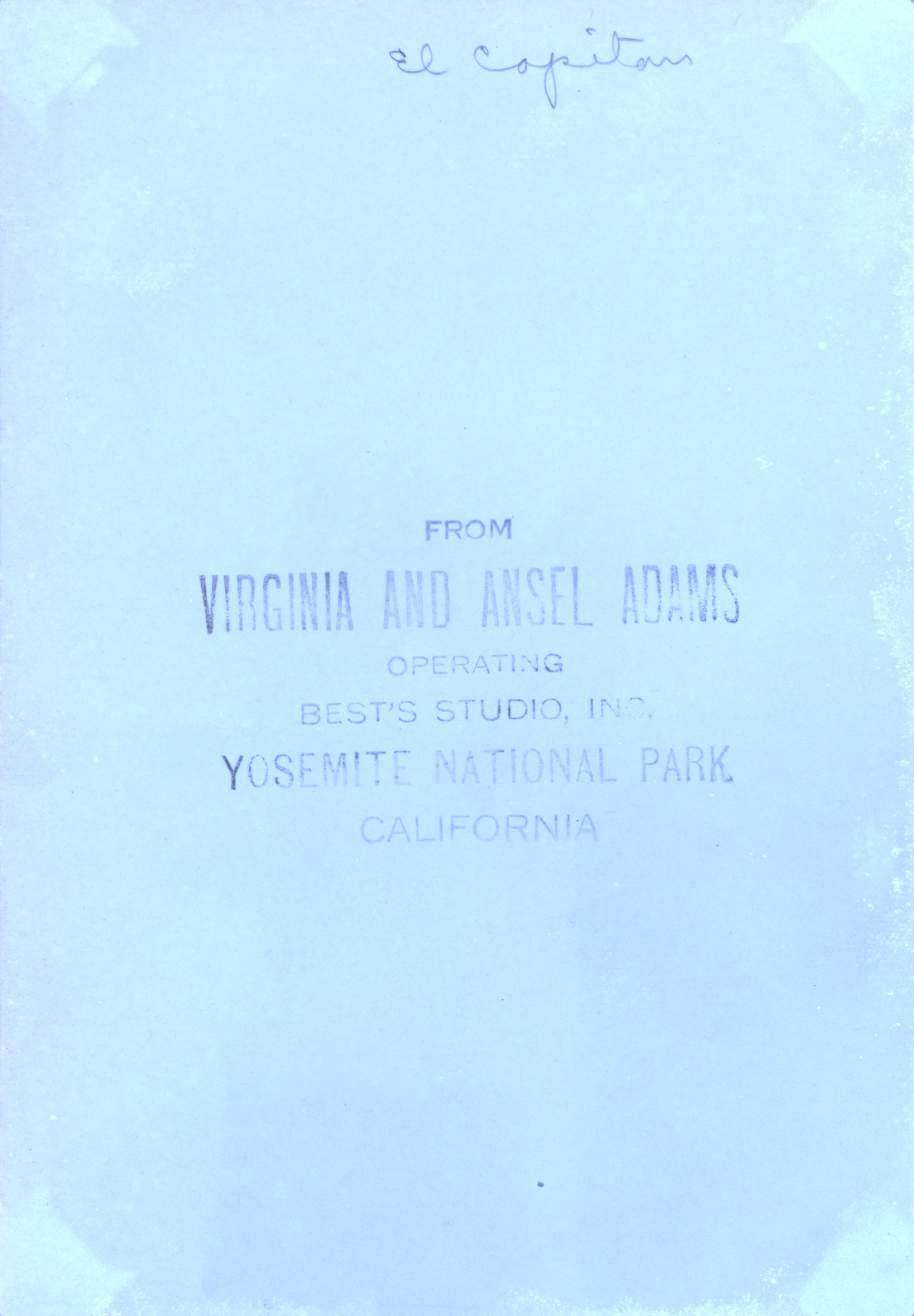 Ultraviolet — verso · El Capitan