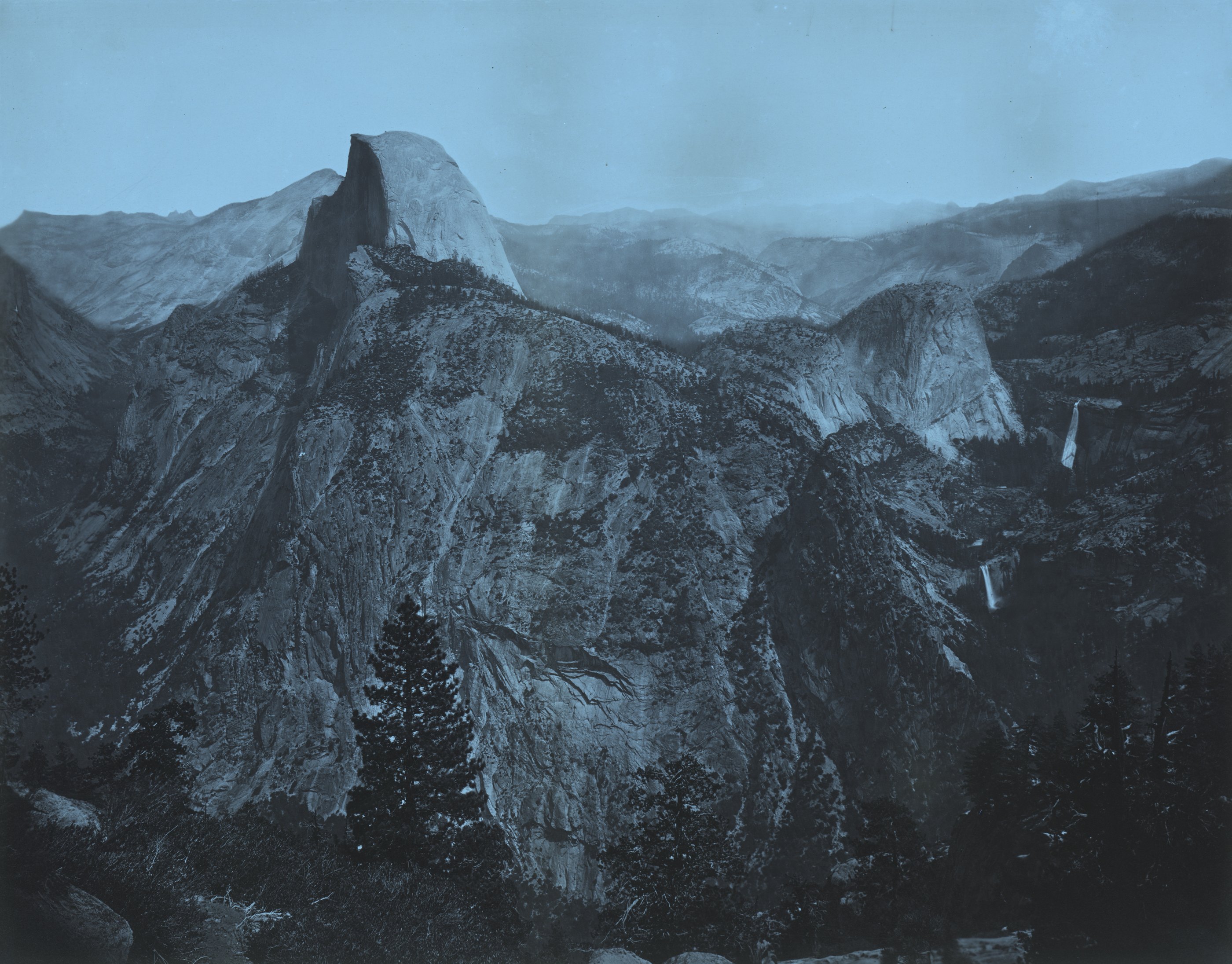 Ultraviolet-induced fluorescence — High Sierra From Glacier Point, Yosemite