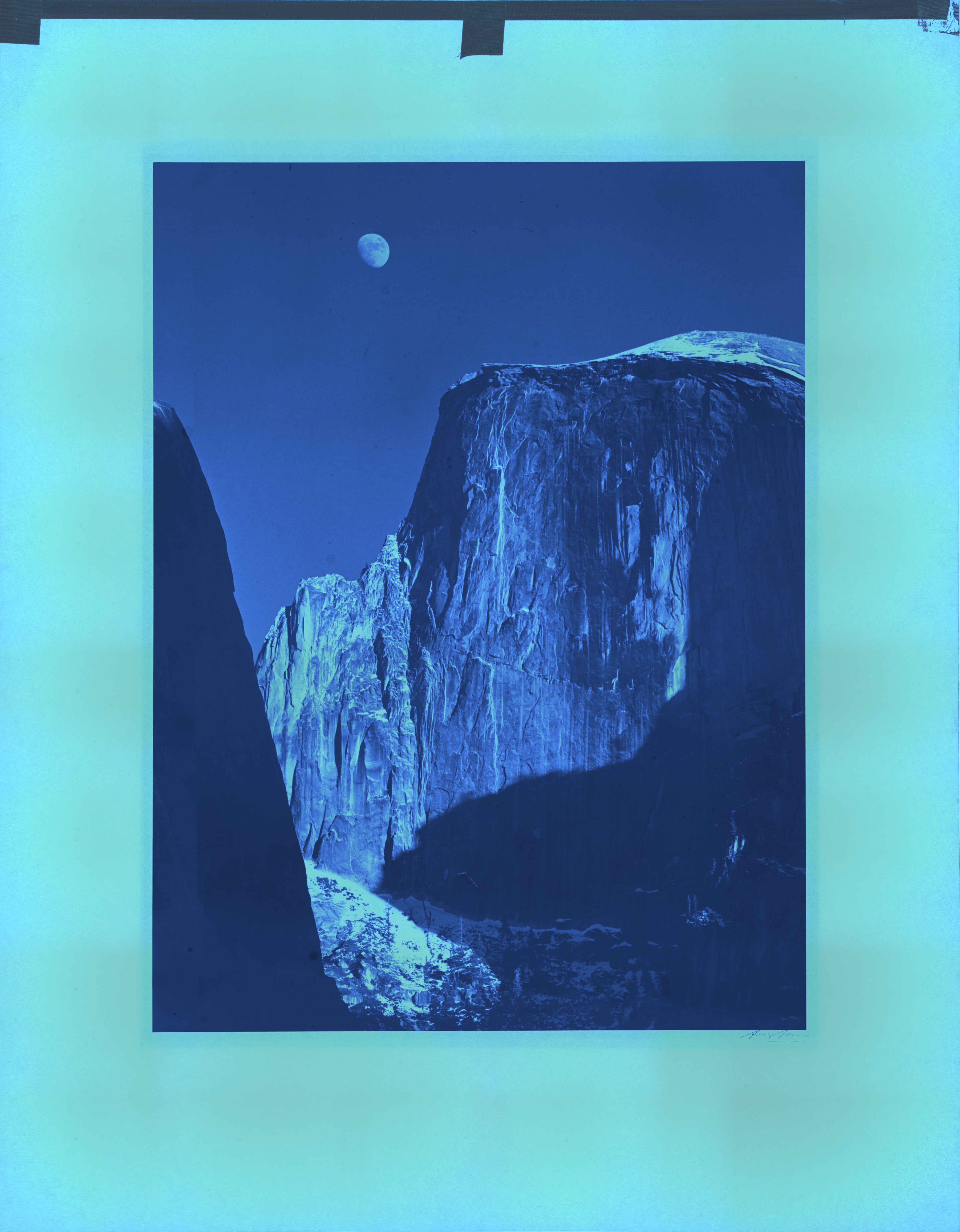 Ultraviolet — mount · Moon and Half Dome, Yosemite National Park