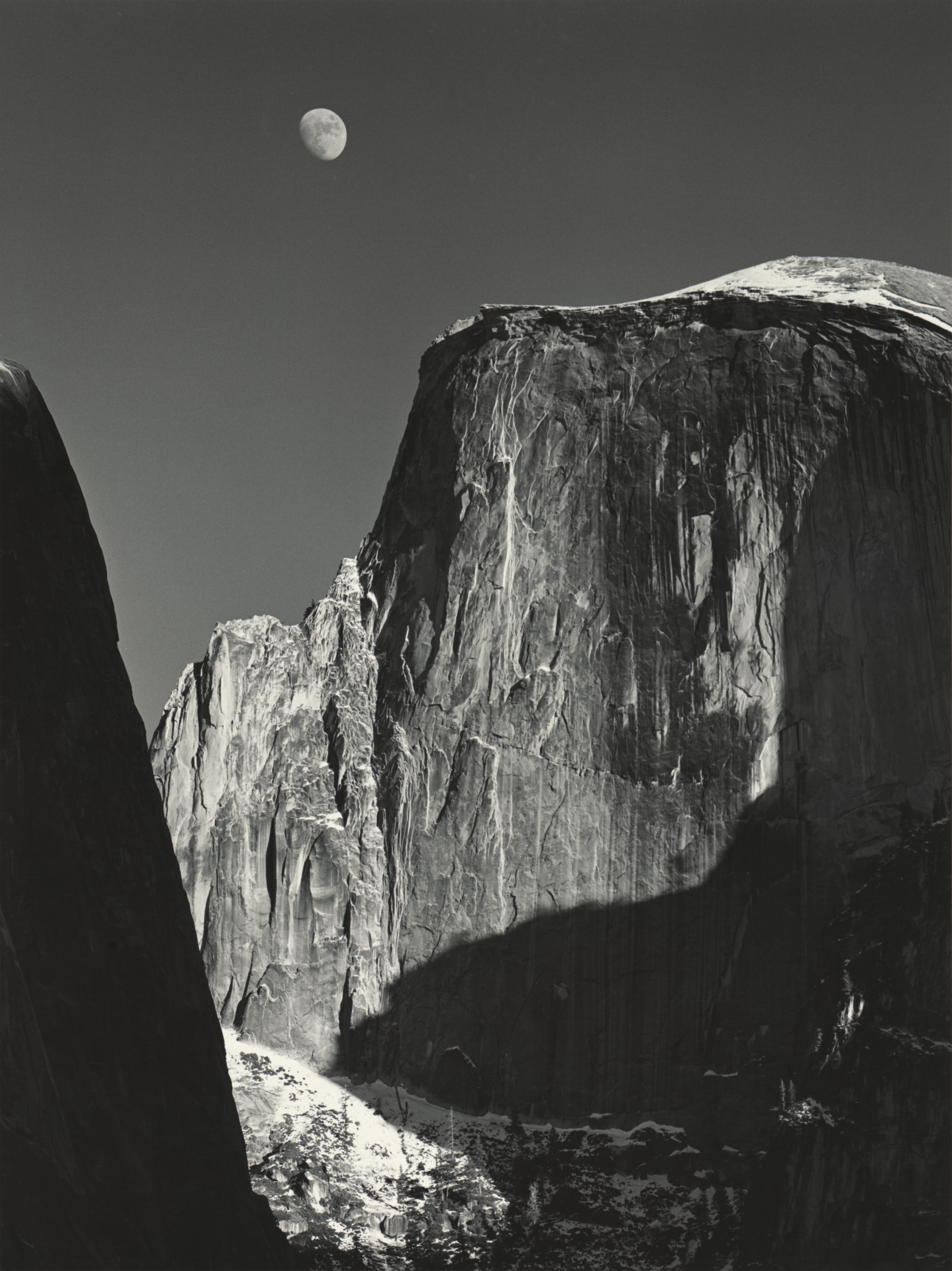 Moon and Half Dome, Yosemite National Park