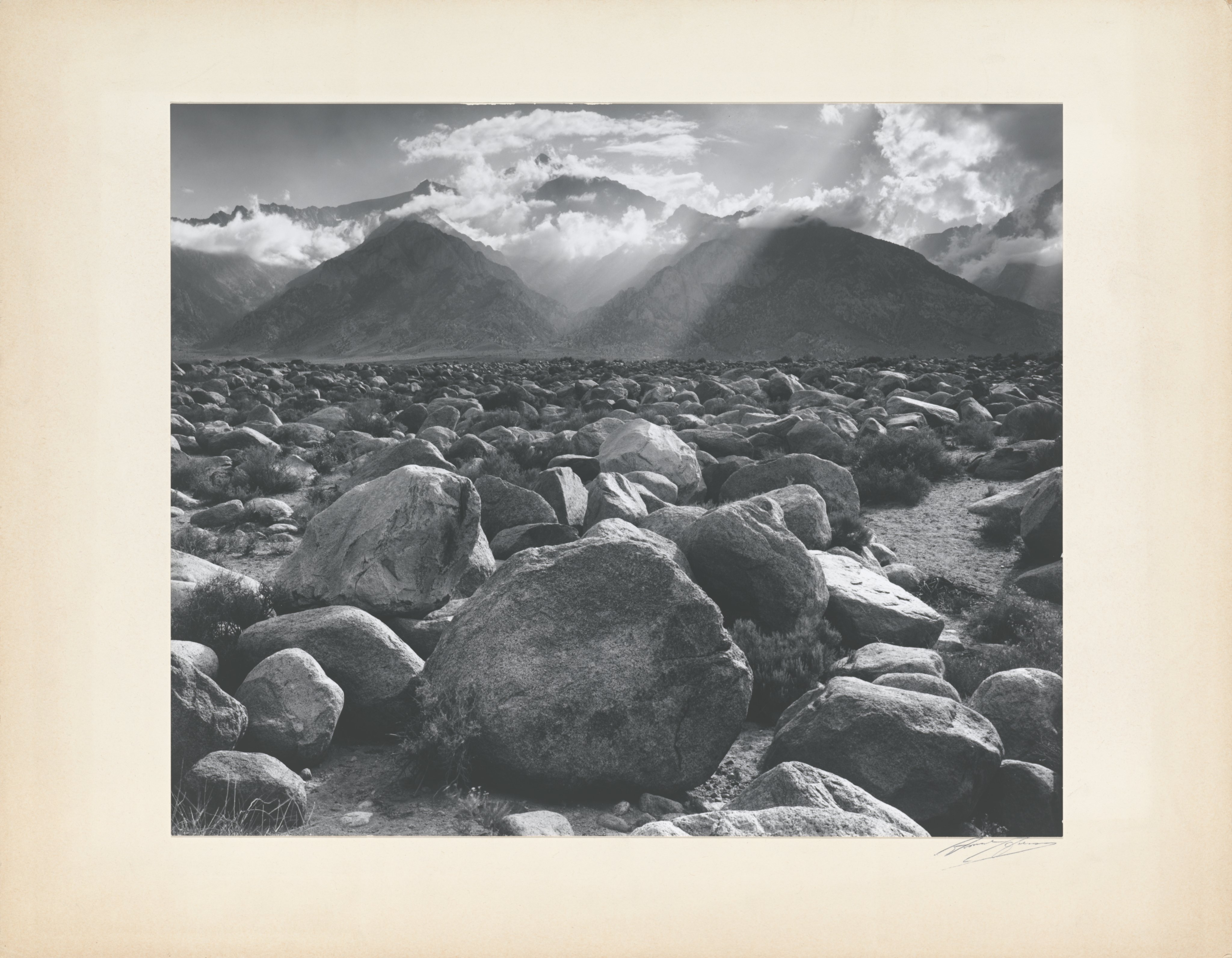 Mount — Mount Williamson, Sierra Nevada, from Manzanar