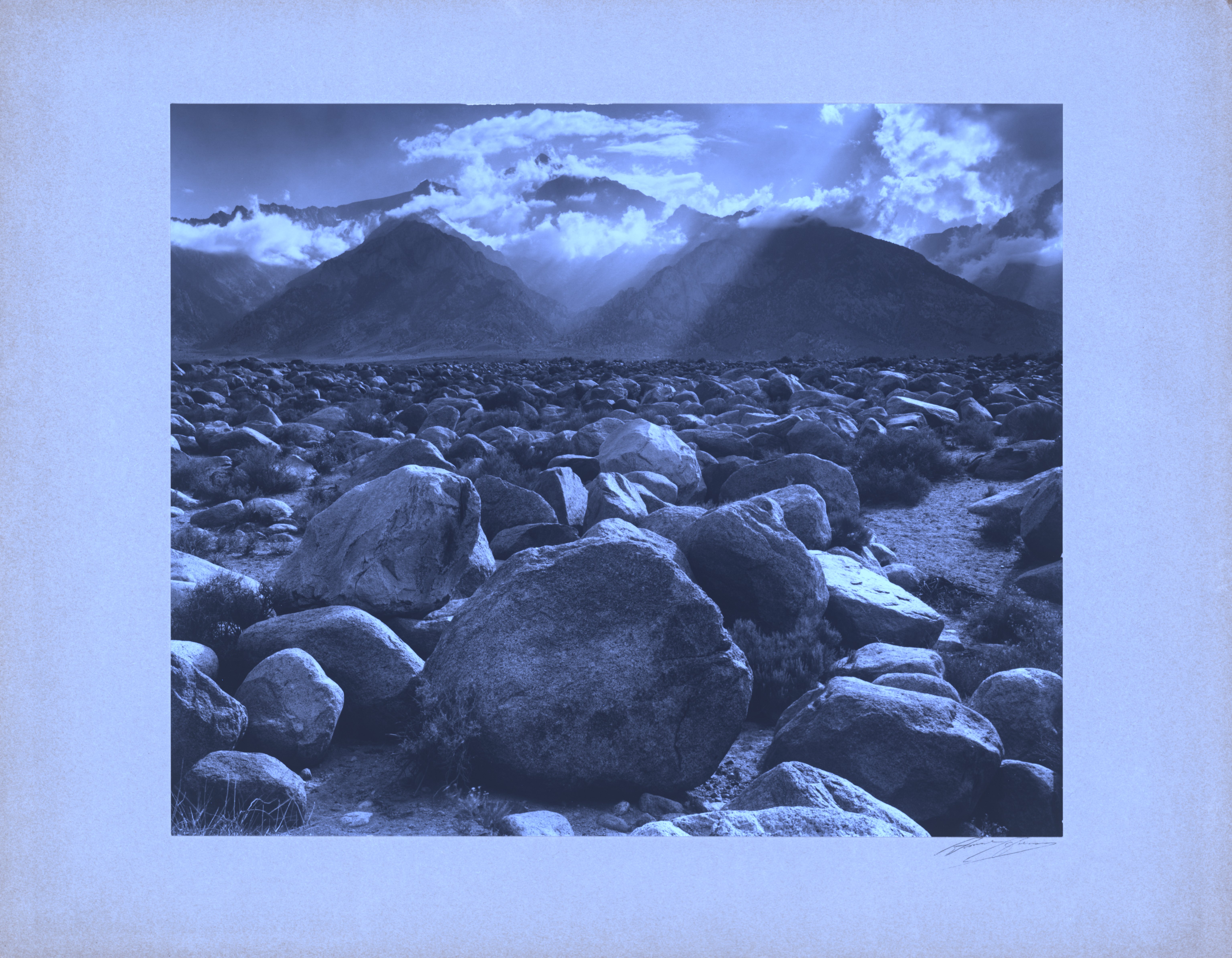 Ultraviolet — mount · Mount Williamson, Sierra Nevada, from Manzanar