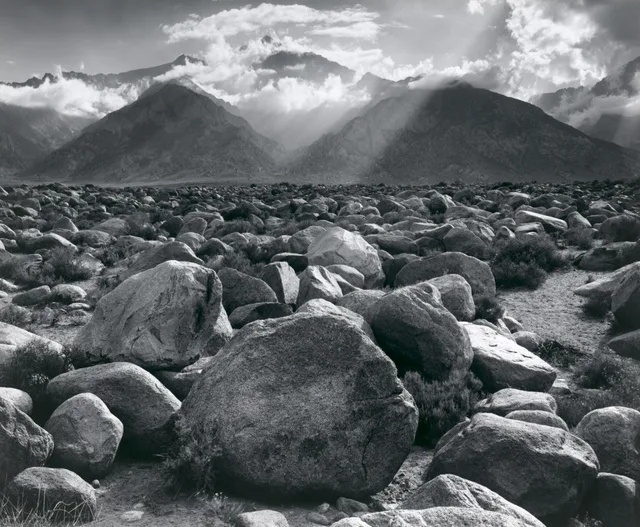 Mount Williamson, Sierra Nevada, from Manzanar