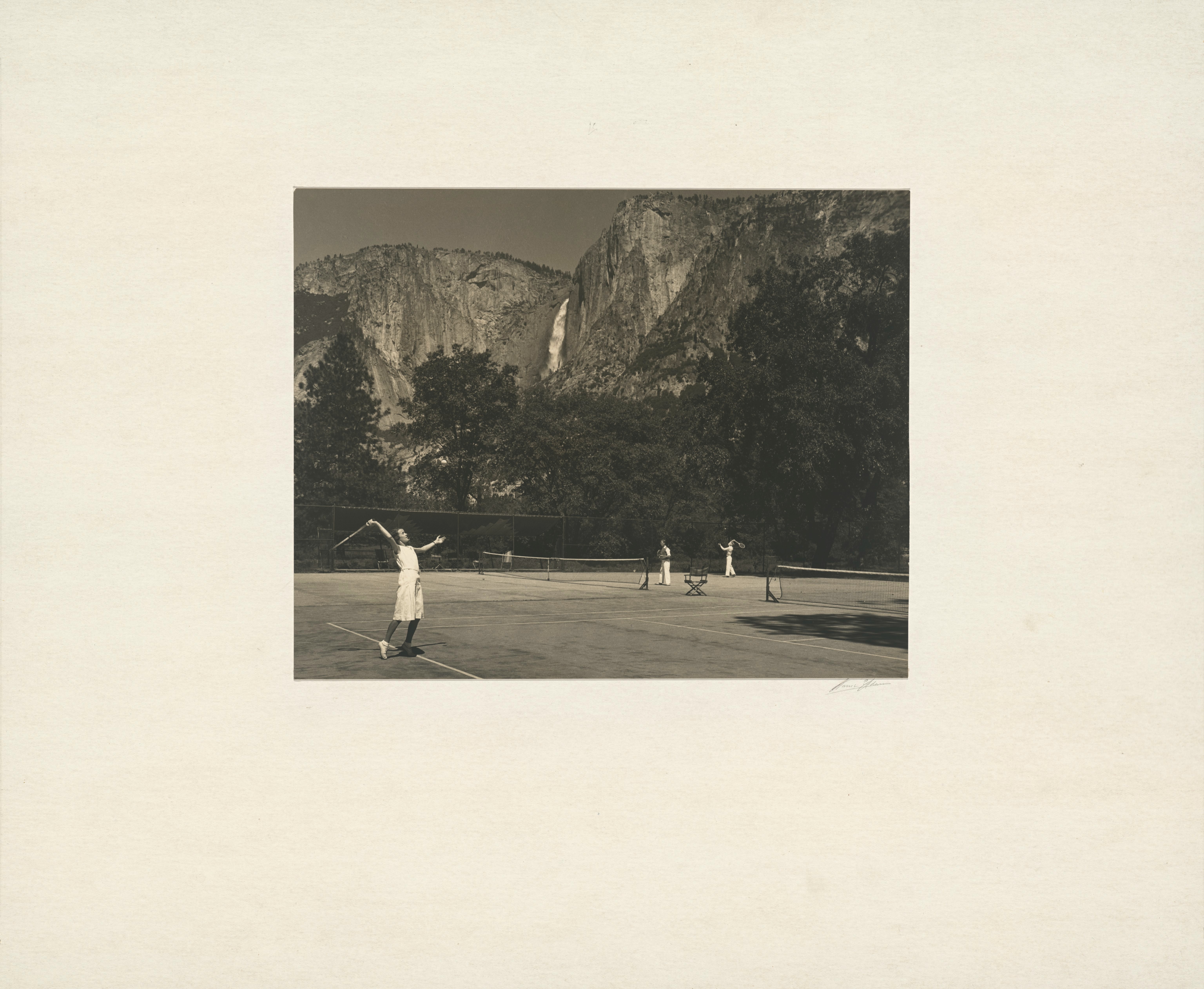 Mount — Tennis Courts, Yosemite Valley