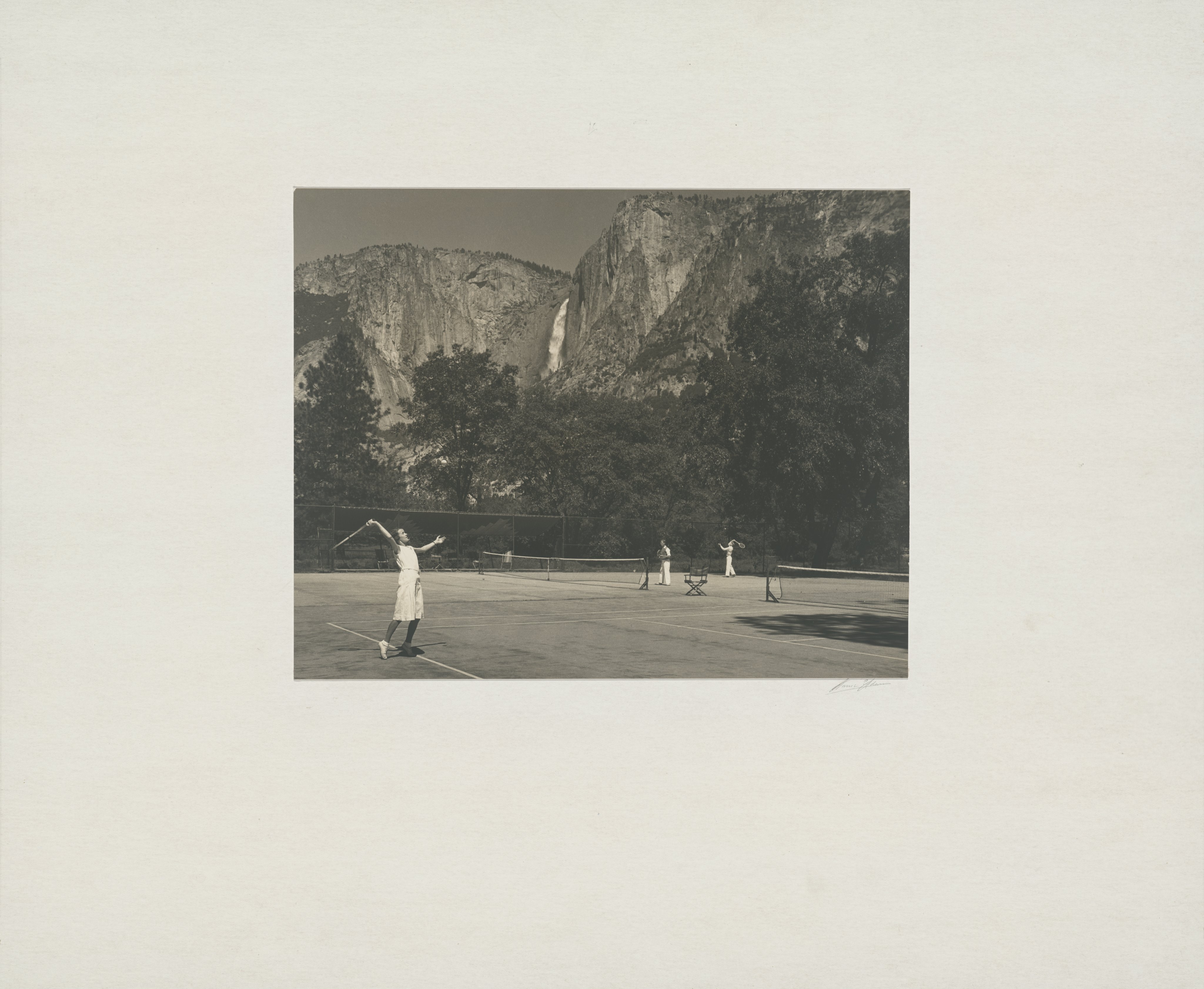 Mount — Tennis Courts, Yosemite Valley