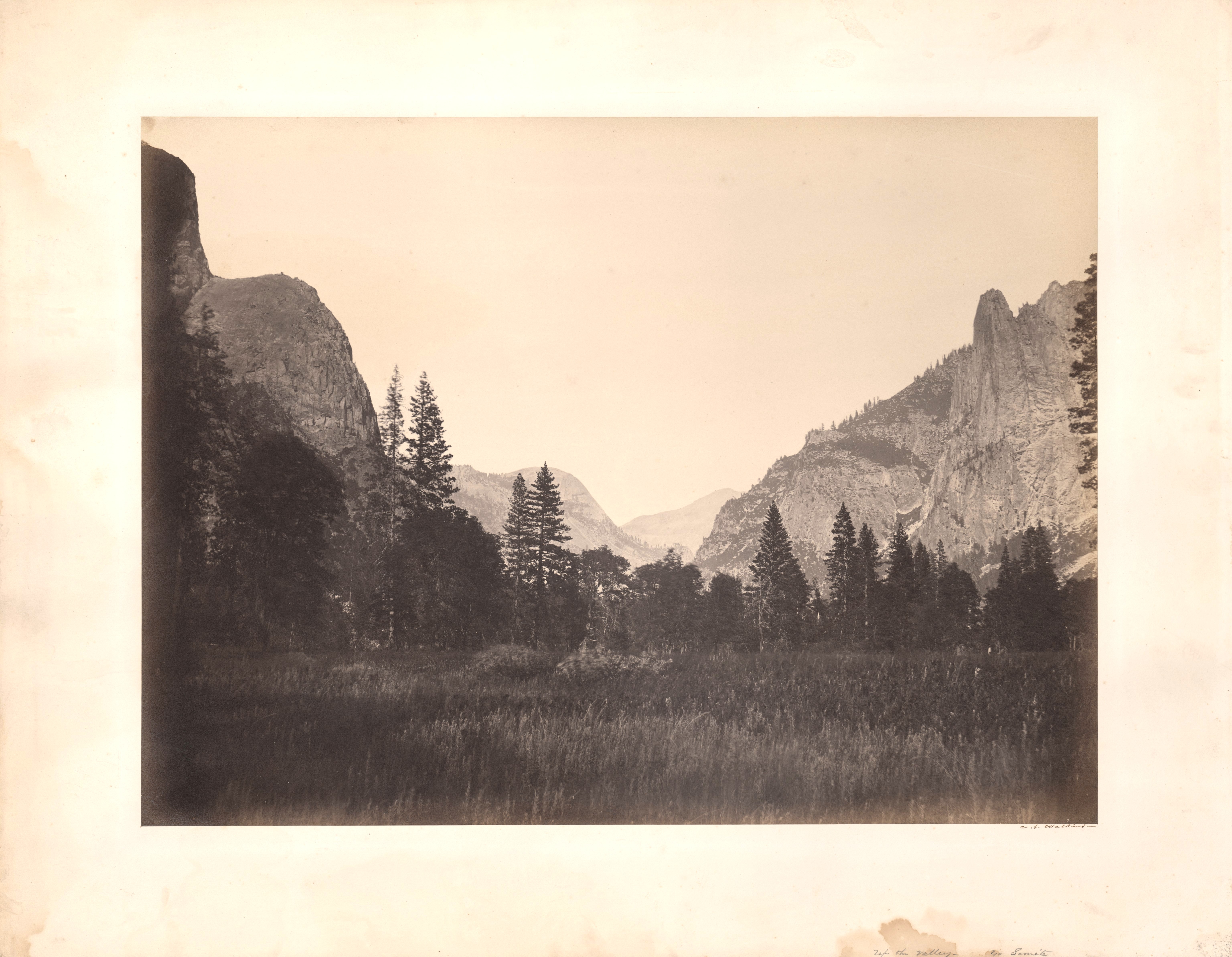 Mount — Up Yosemite Valley from Mariposa Trail
