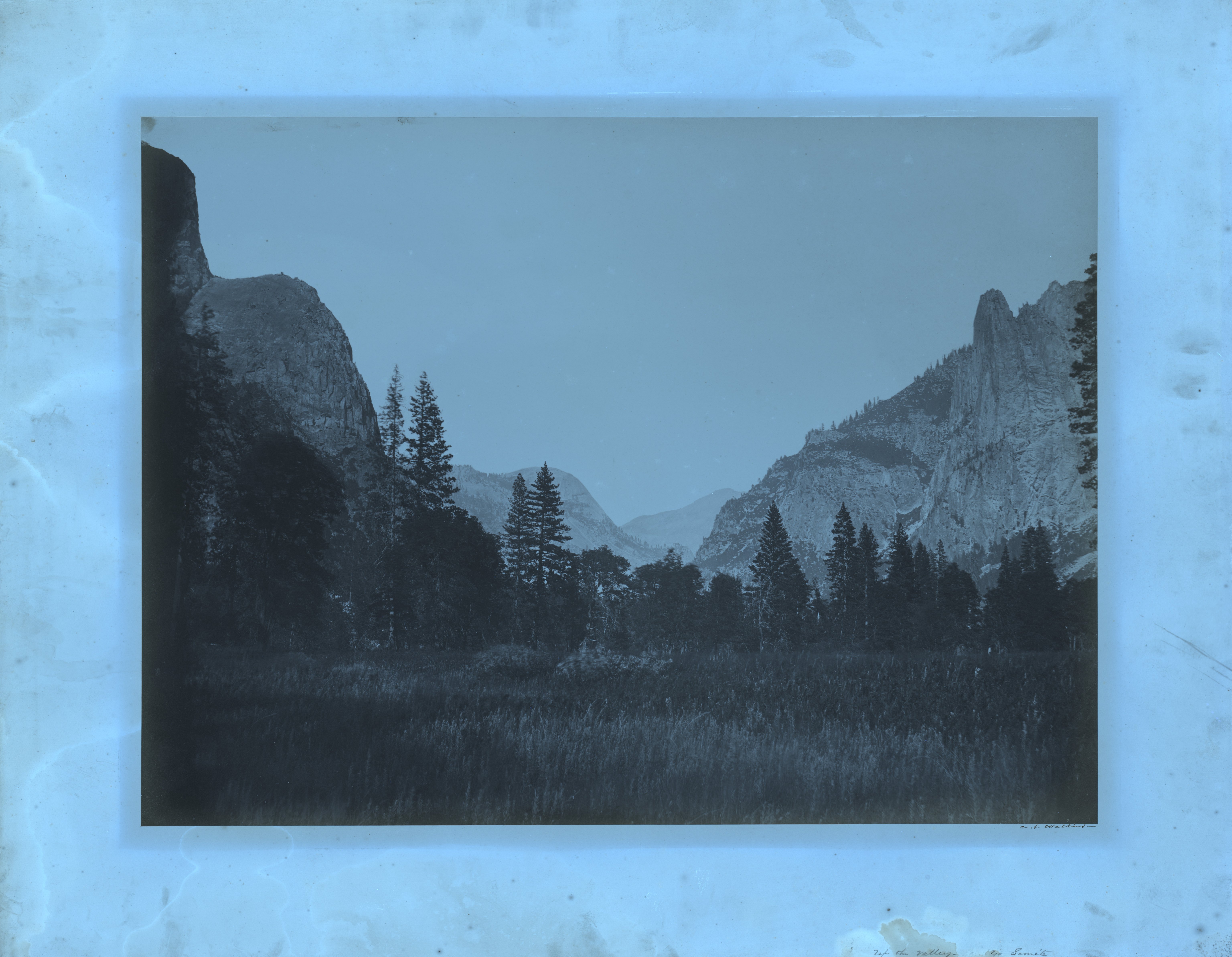 Ultraviolet — mount · Up Yosemite Valley from Mariposa Trail