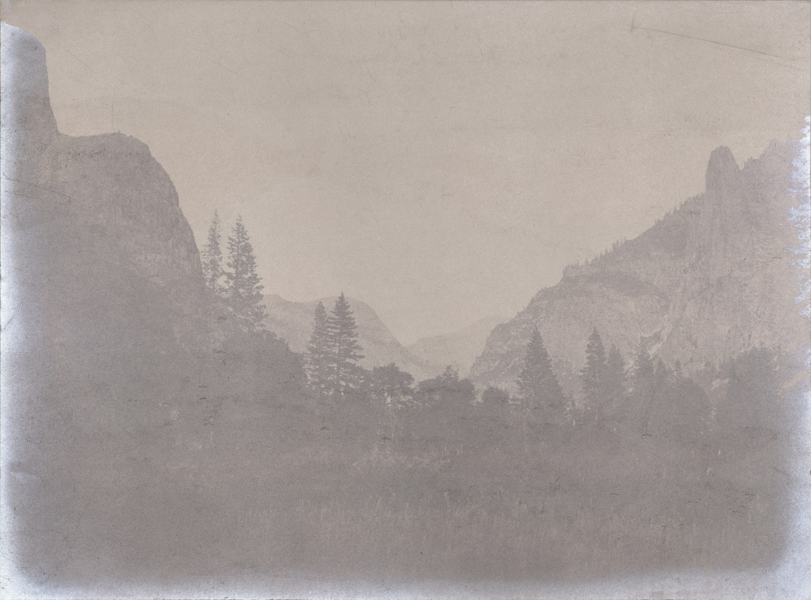 Specular gloss — Up Yosemite Valley from Mariposa Trail